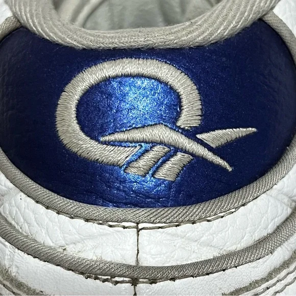 Reebok Question Mid White Pearlized Blue Toe - Allen Iverson - Size 11 GX0227 - Picture 10 of 15